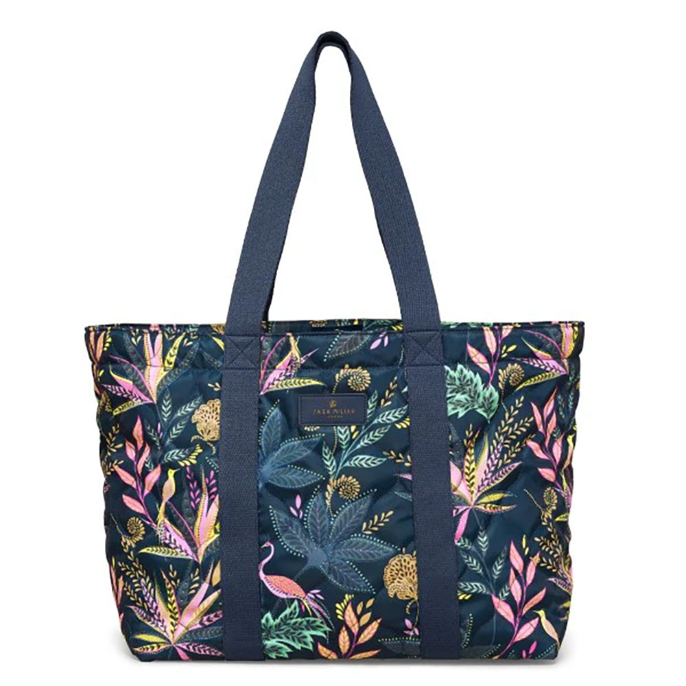 Sara Miller Botanic Paradise Quilted Travel Tote Bag