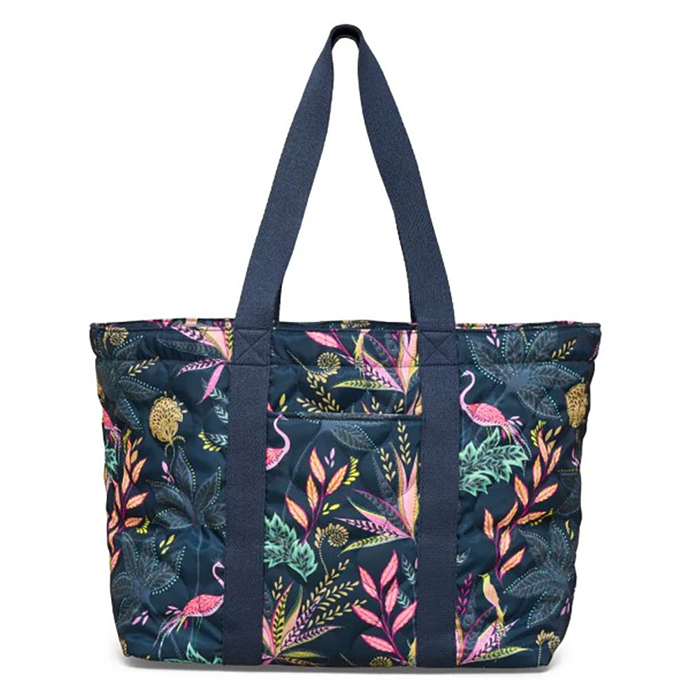 Sara Miller Botanic Paradise Quilted Travel Tote Bag