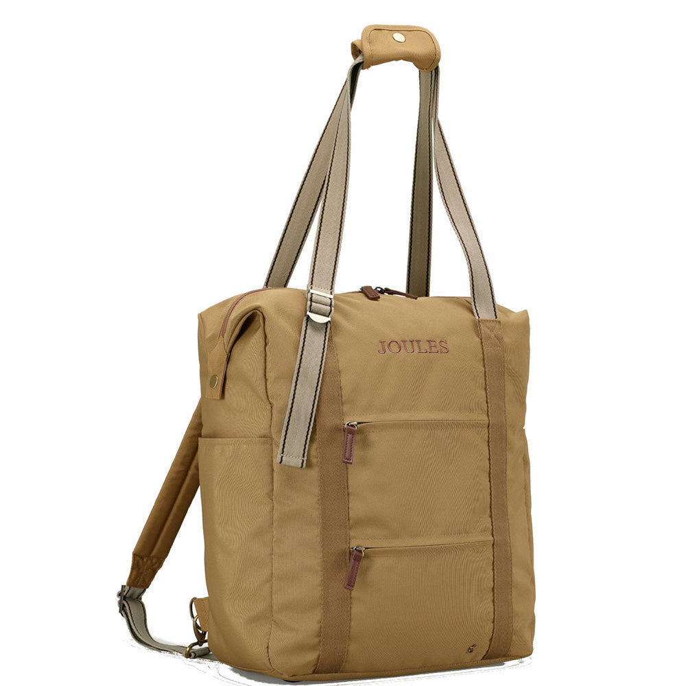 Joules Epwell 15" Laptop Travel Backpack Tote Tan