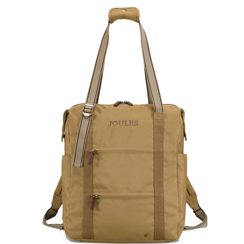 Joules Epwell 15" Laptop Travel Backpack Tote Tan