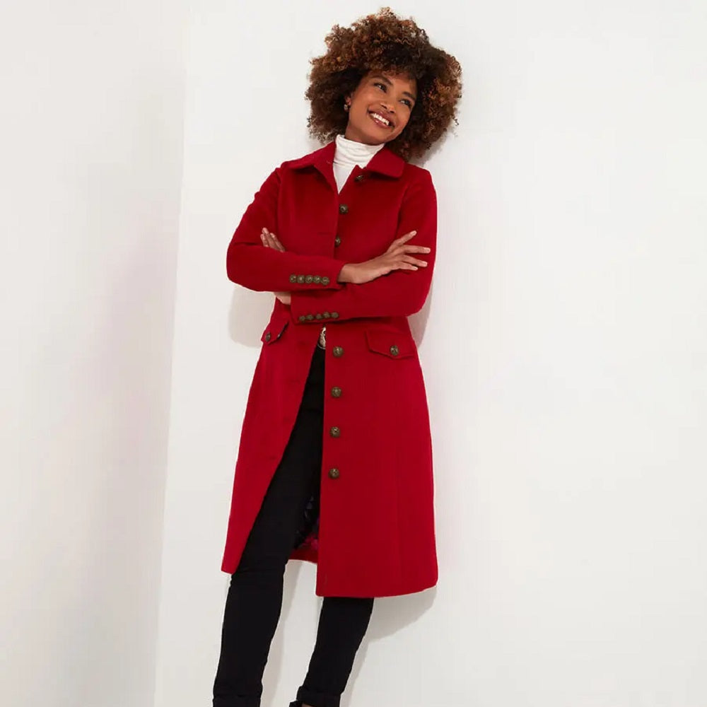 Joe Browns Joe's Statement Red Coat With Detachable Collar