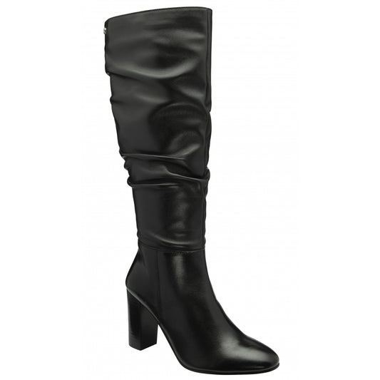 Black Leather Marsco Knee High Boots