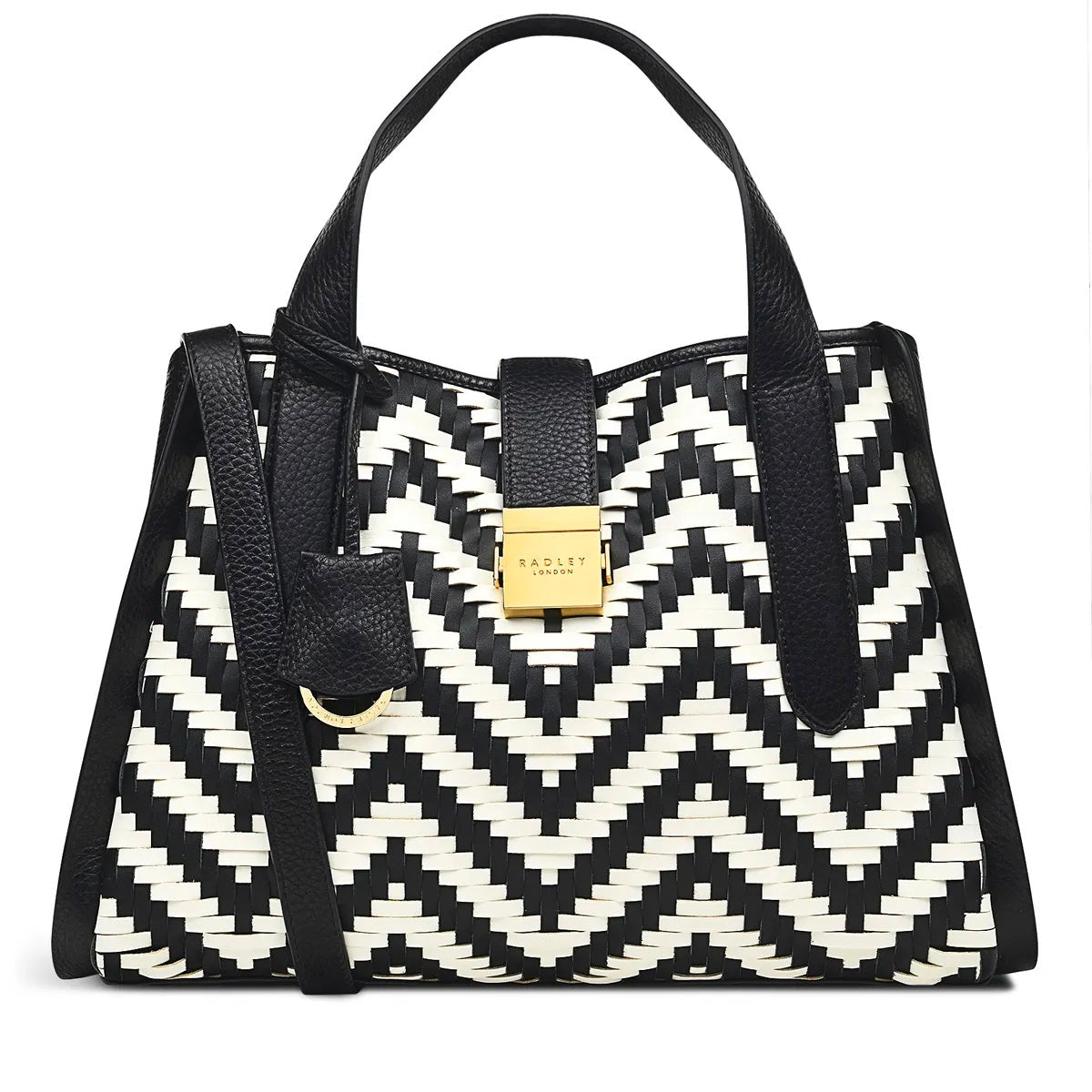 Sloane Street Chevron Stripe Medium Ziptop Grab by Radley