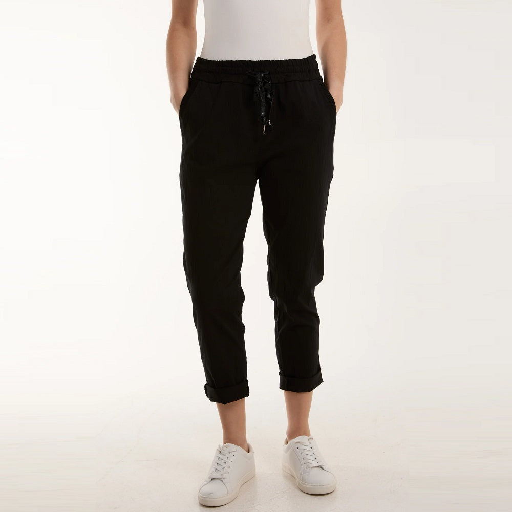 Texture Stripe Pocket Panel Trousers