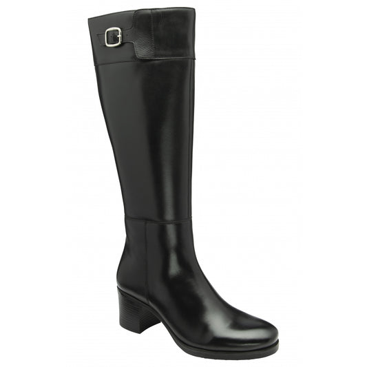 Ravel Torrance Heeled Leather Knee High Boots + FREE LEATHER CREAM