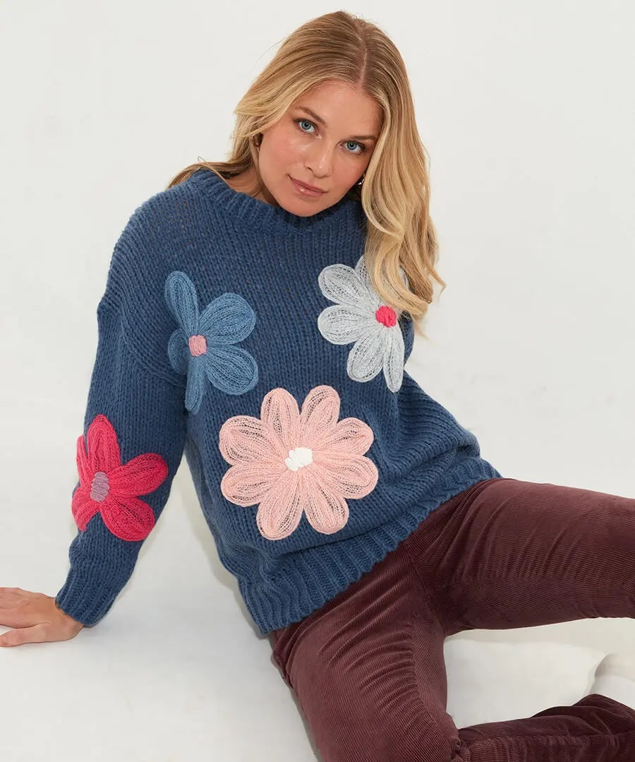 Joe Browns Fabulous Floral Applique Jumper