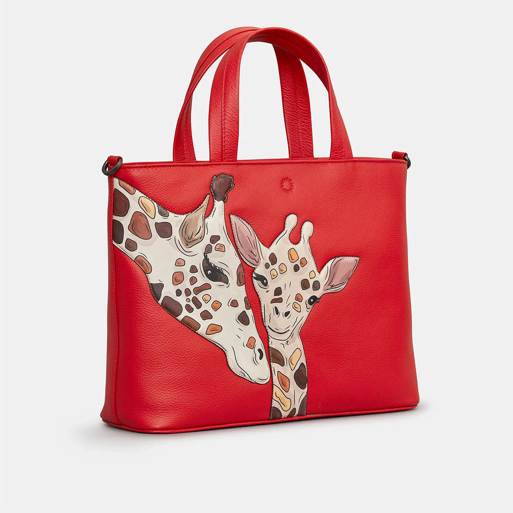 YOSHI Mother's Pride Red Leather Multiway Grab Bag