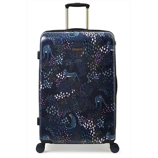 Sara Miller Midnight Leopard 77cm 4-Wheel Large Suitcase