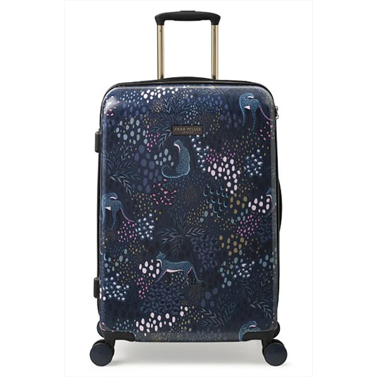 Sara Miller Midnight Leopard 67cm 4-Wheel Medium Suitcase