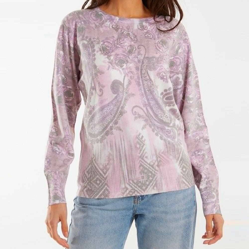 Pastel Paisley Jumper