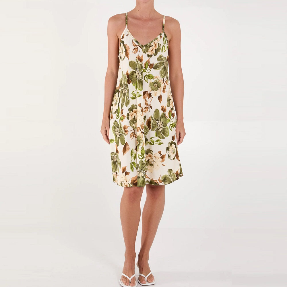 Peony Print Cami Dress by H Mcilroy London