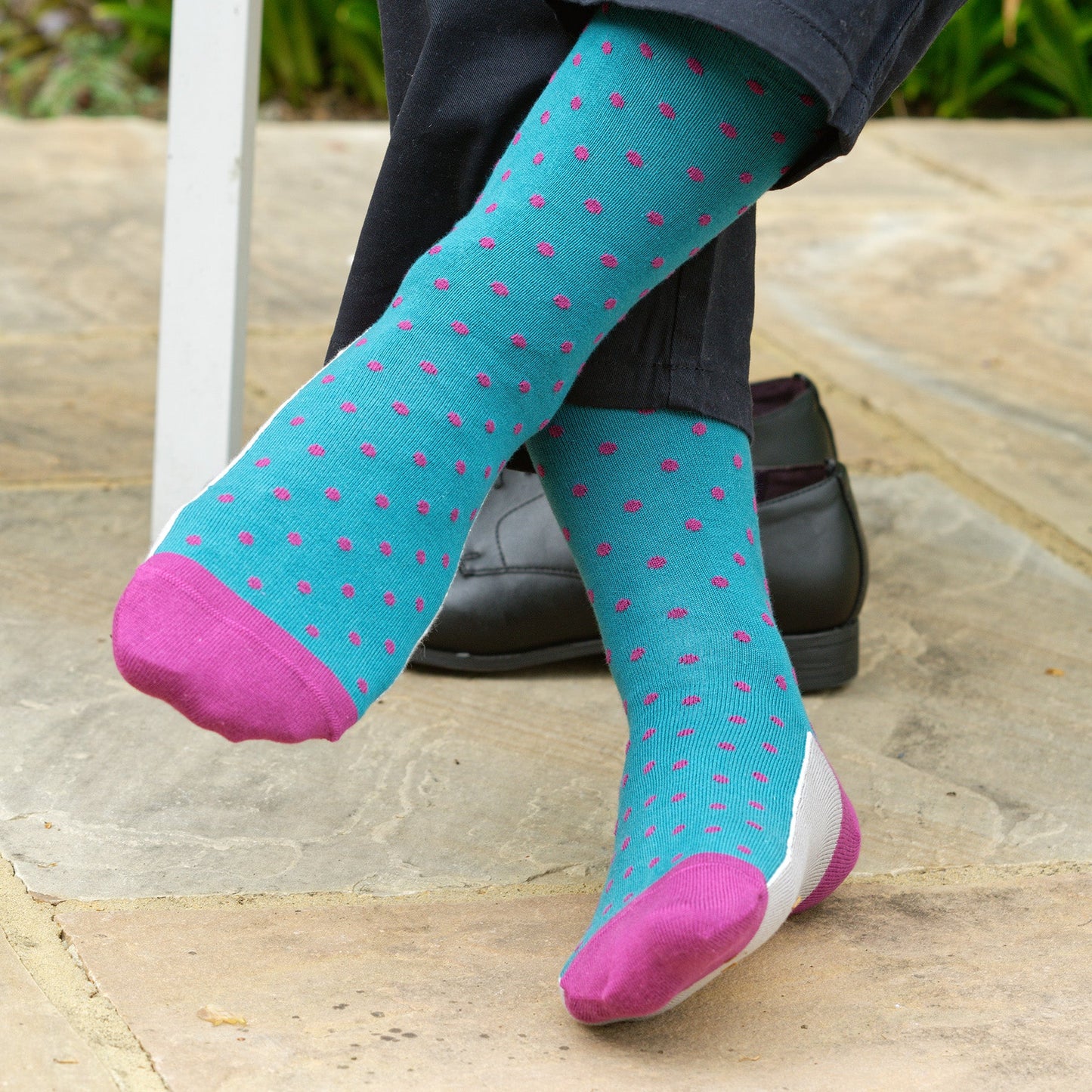 Pin Polka Men's Socks Made in the UK