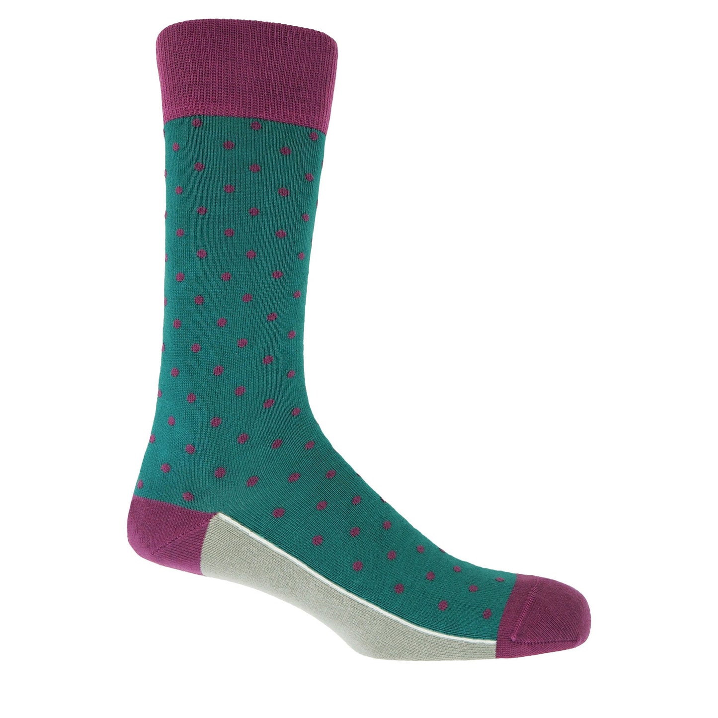 Pin Polka Men's Socks Made in the UK