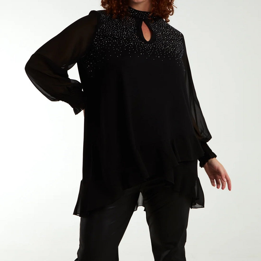 Curve Blouse With Embellishment Detail